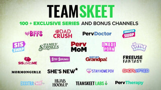 TeamSkeet - méretes kannás méretes popós nők orgiája