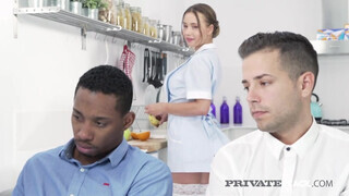 PrivateBlack - Taylor Sands édeshármasban kúrel