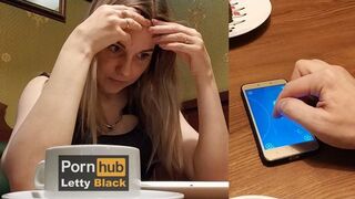 Letty black műbrével nyilvános helyen basz magának