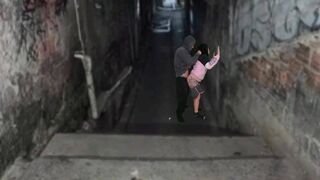 Csoki repedtsarkú keményen meghágva a favela domb urával a funk tánc után